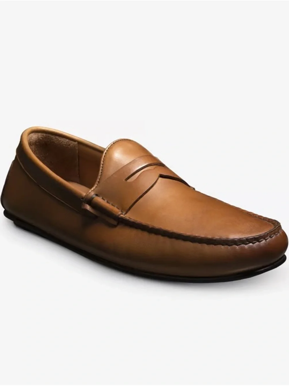 Allen Edmonds Super Sport Penny Loafers 6456 Walnut Brown Leather Slip-on 10.5 - Picture 11 of 14